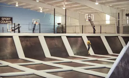$11 for Jump Outing for Two, Valid Monday–Thursday or Friday–Sunday at Elevation Trampoline Park in Edmond ($22 Value) - Primary Image