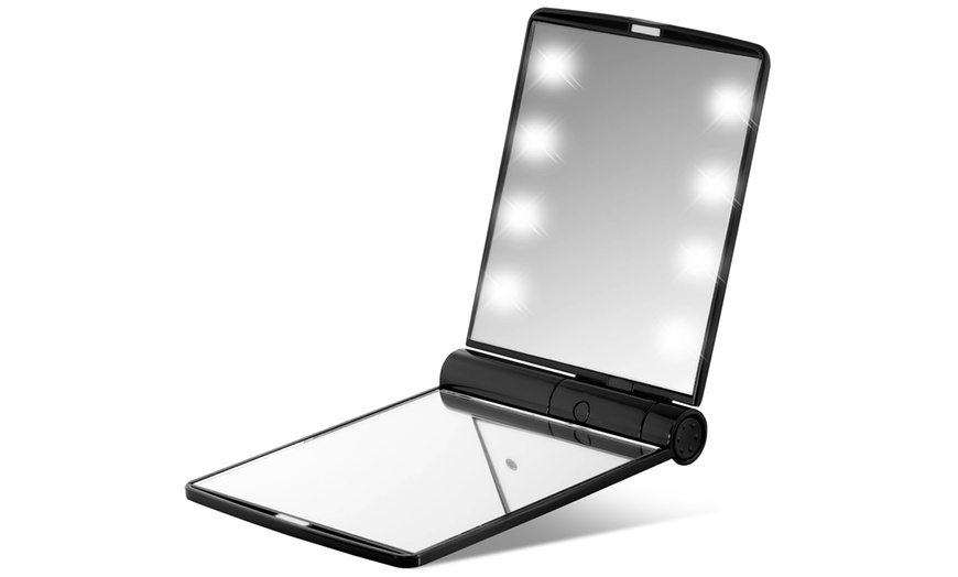 Image 5: Portable LED Make-Up Flip Mirror