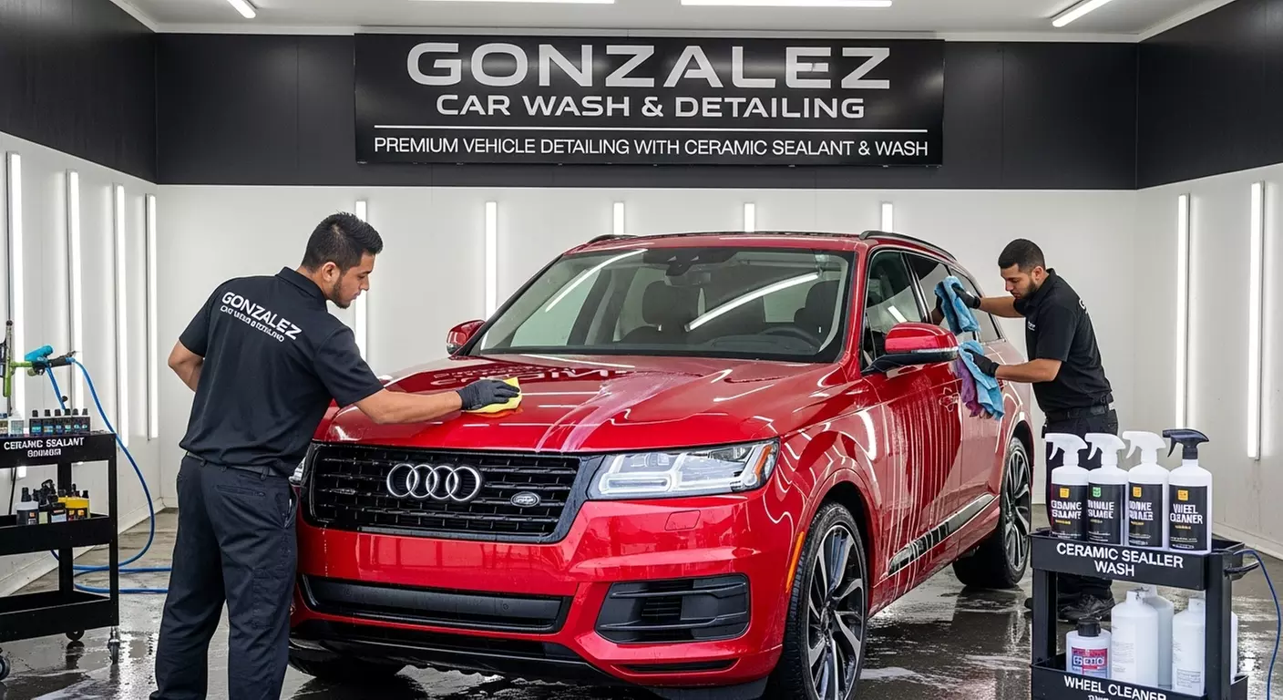 Exterior Wash, Ceramic Sealant Detail for Sedan, Mid/Full Size Vehicle