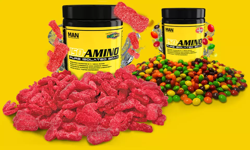 30 Servings of MAN Sports ISO-Amino Pure Isolated BCAA Powder Supplement - Primary Image