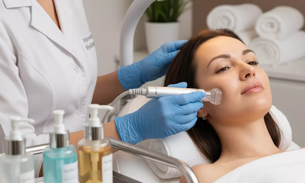 1 o 2 sesiones de limpieza facial con dispositivo de hidrolimpieza para 1 persona, ahorra hasta un 57% - Primary Image