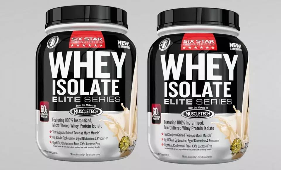 Six Star Whey Isolate Powder Two-Pack (3 Lb.). Multiple Flavors Available. Free Shipping. - Primary Image