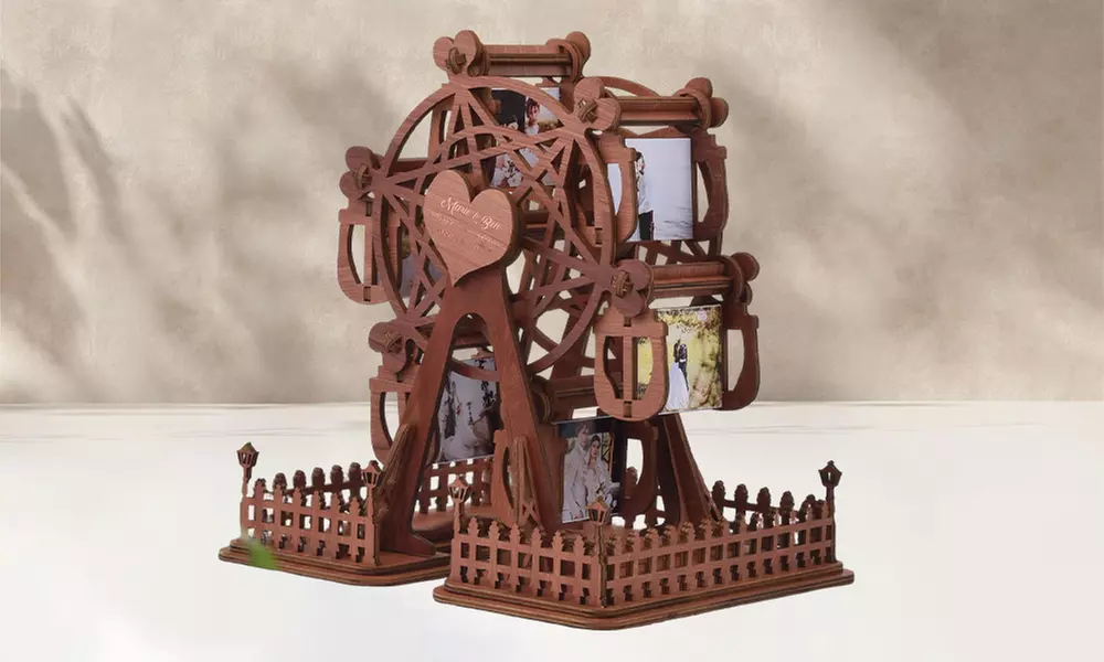 Foto-Riesenrad aus Holz in der Farbe nach Wahl