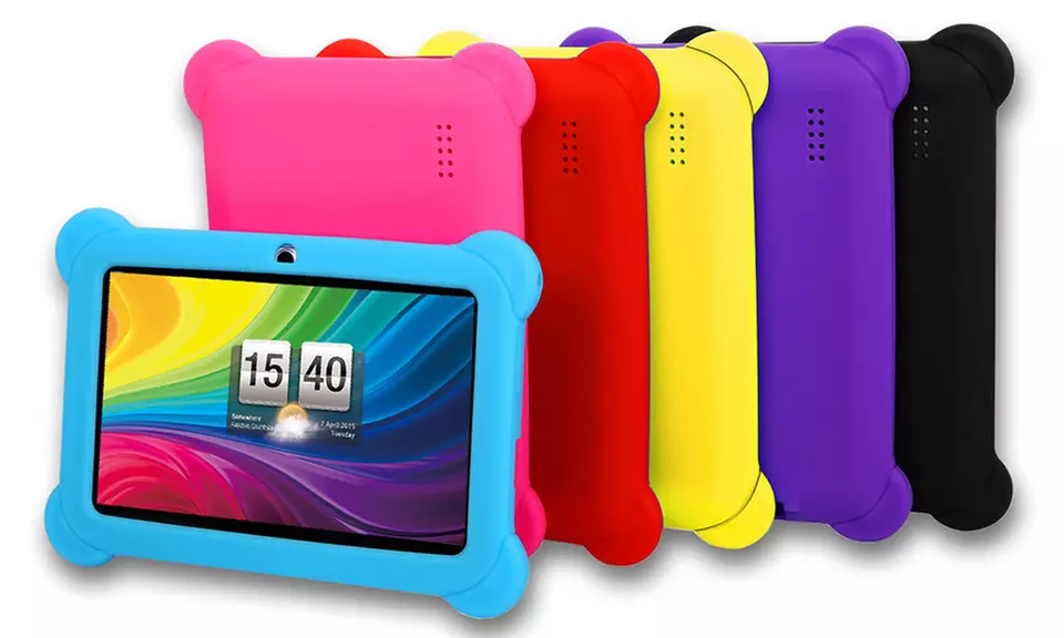 DX758 8GB 7" Kids' Tablet with Android OS, Protective Case, Stylus, Carrying Pouch, and Screen Protector - Primary Image