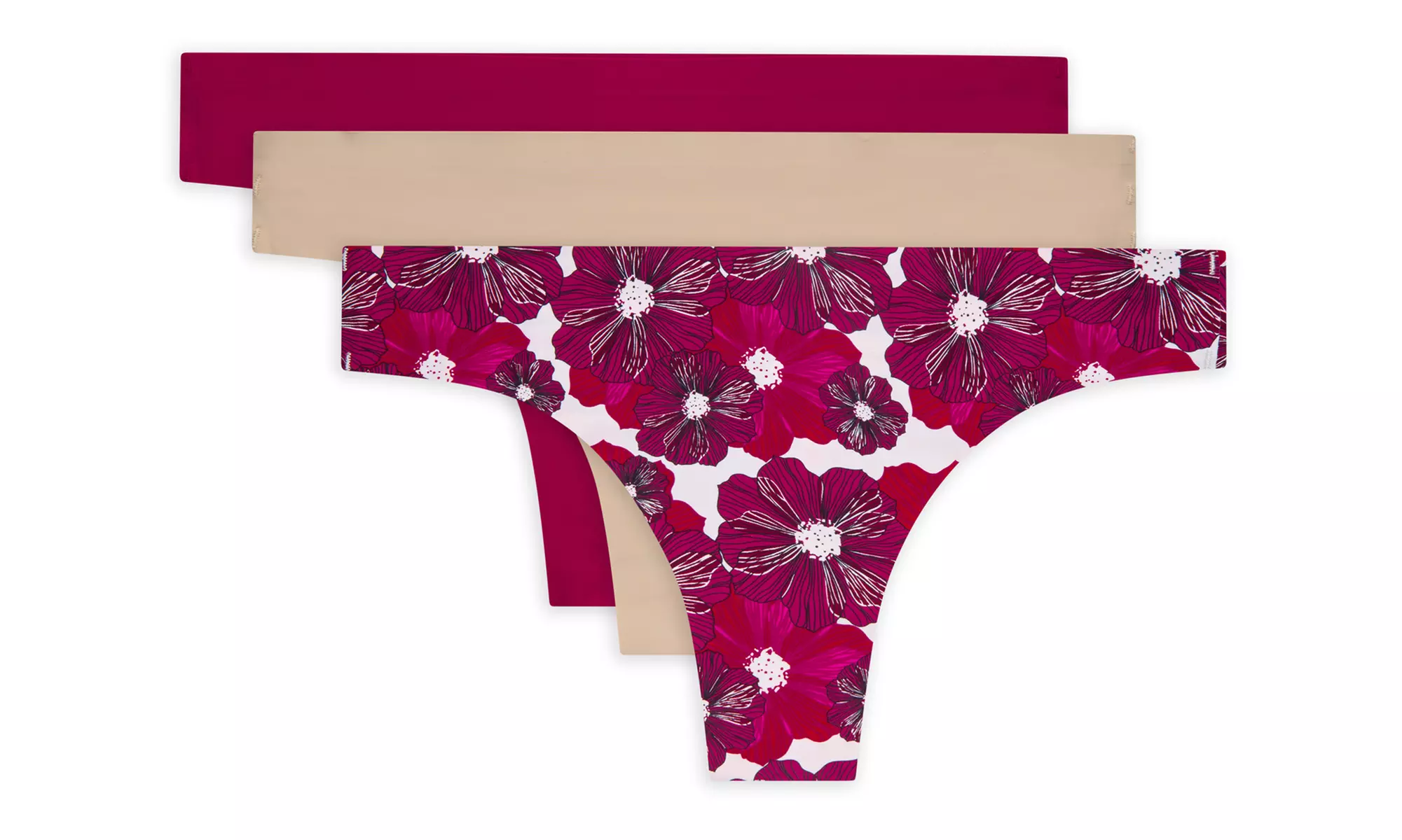 AQS Women's Seamless Thongs - 3 Pack
