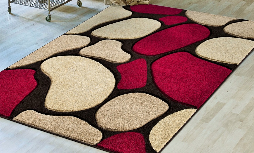 Image 5: Smart Living Carved Floor Rug