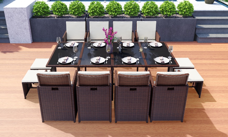 Image 23: Rattan Dining Cube Sets