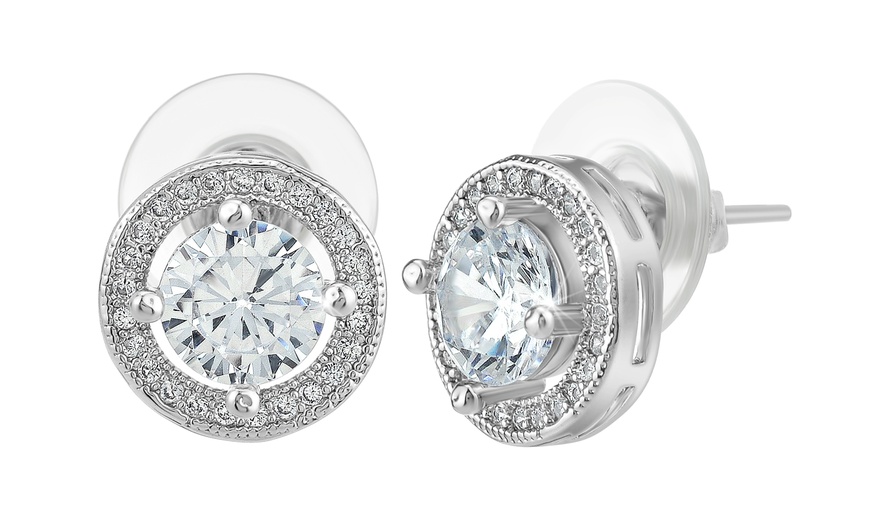 Image 4: Pendientes decorados con cristales brillantes, de SC Crystal