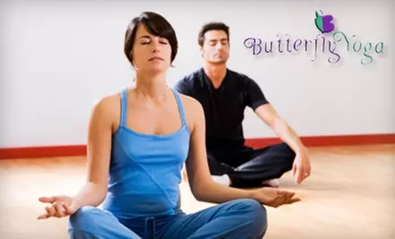 $45 for One Month of Unlimited Yoga Classes at Butterfly Yoga ($90 Value) - Primary Image