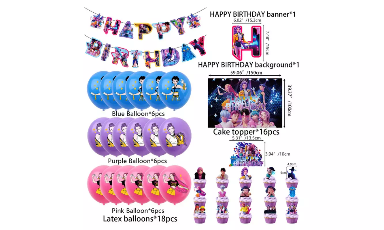 Geburtstagsdekorationsset im Monster Hunters-Design