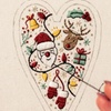 Image 3: DIY Embroidery Kit for Eight Christmas-Themed Tree Ornaments