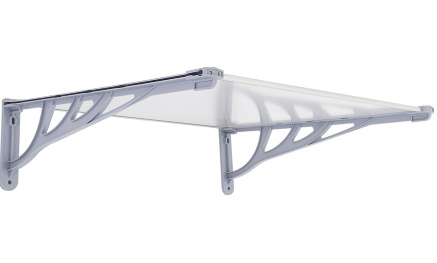 Image 10: All-Weather Plastic Sloped Canopy