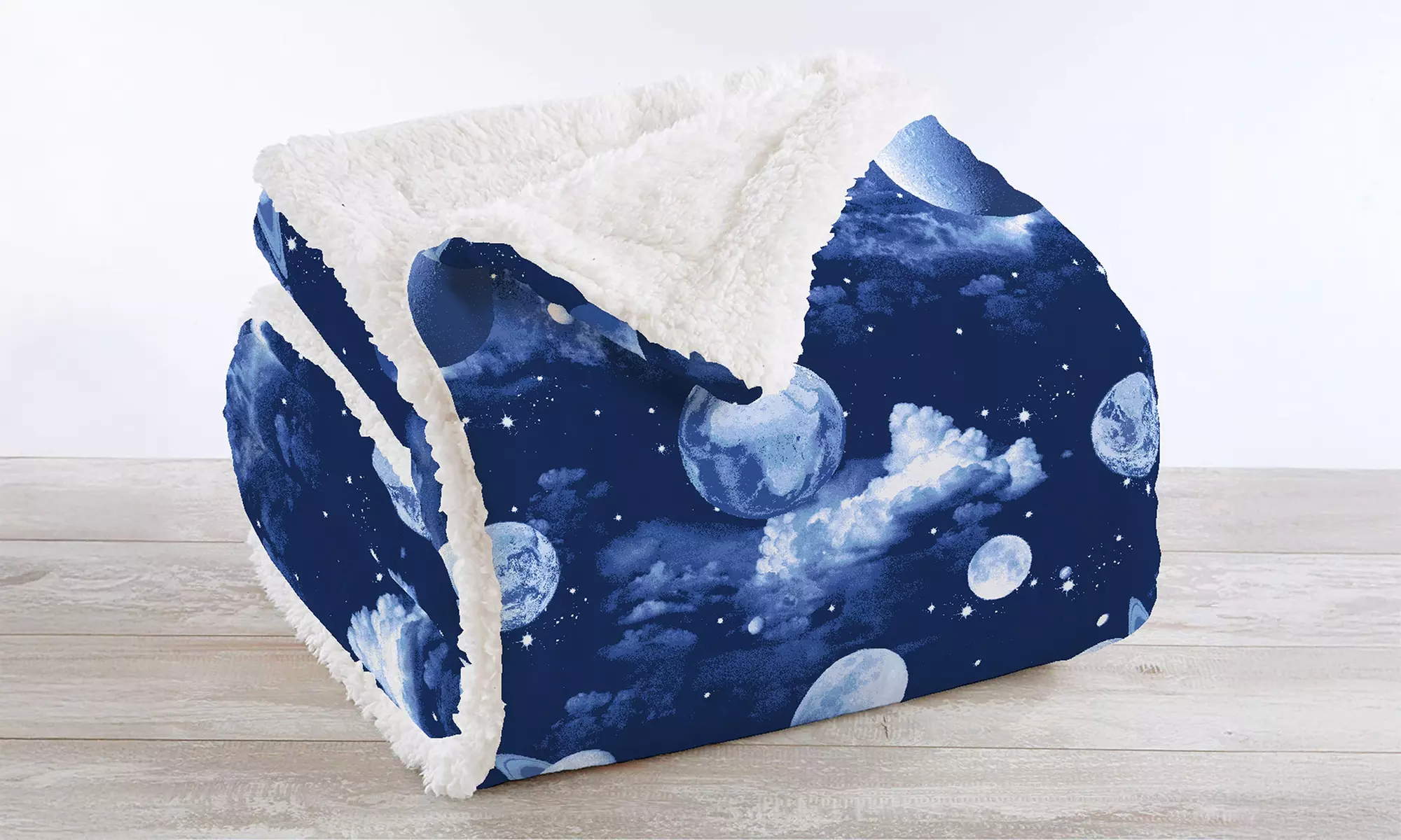 Plaid réversible sherpa et microfibre