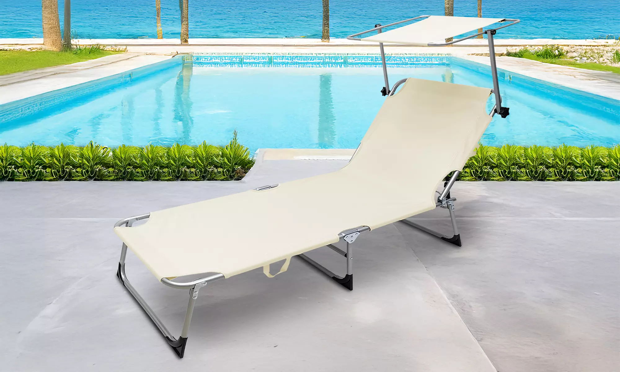 2 Sonnenliegen „Malta“ oder „Gallipoli“