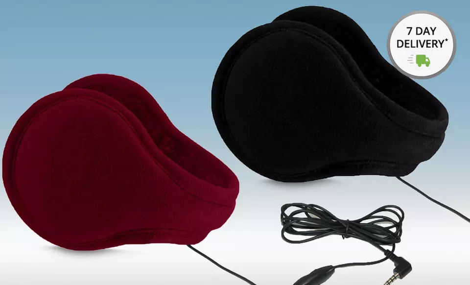 Stratos Fleece Ear Warmers with Headphones. Multiple Styles Available. Free Returns. - Primary Image