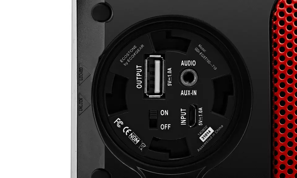 Ecoxgear Ecostone Waterproof Portable Outdoor Bluetooth Speaker with Built-In Mic - Second Medium