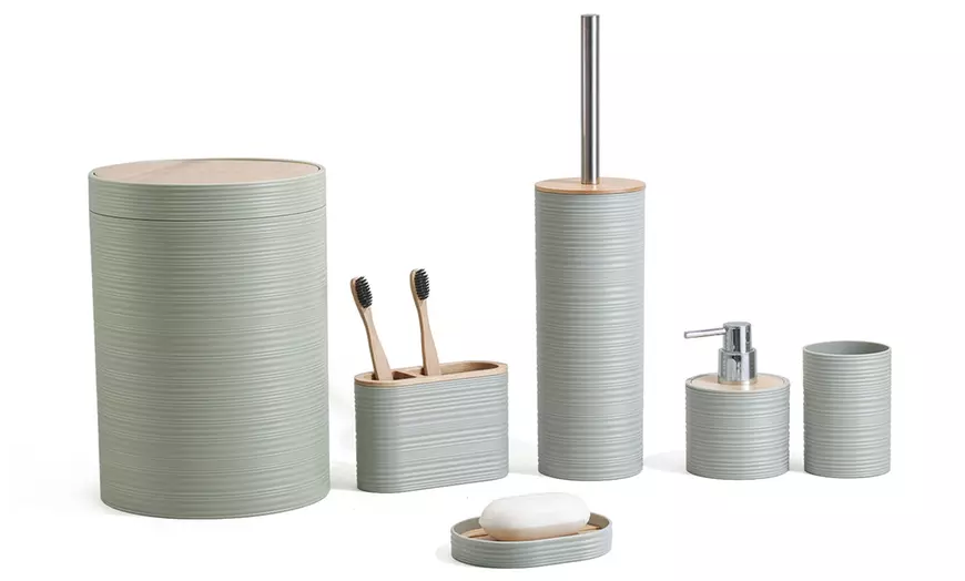 Image 2: Herzberg bamboe badkamer set