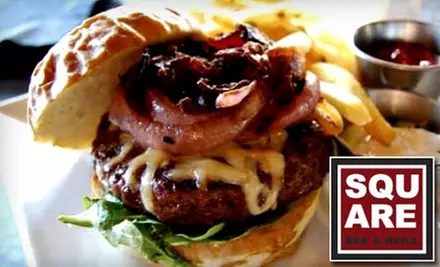 $15 for $35 Worth of Inventive American Fare and Drinks at Square Bar and Grill - Primary Image