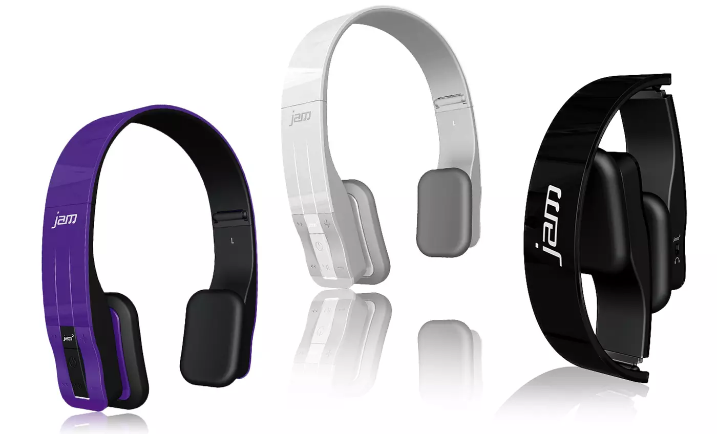 HMDX Jam Fusion Bluetooth Rechargeable Headphones with Mic  - Primary Image