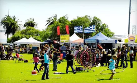 $17 for a Pop-Up Boutique Package with Admission and Wine Tasting for Two at Treasure Island Flea ($40 value) - Primary Image