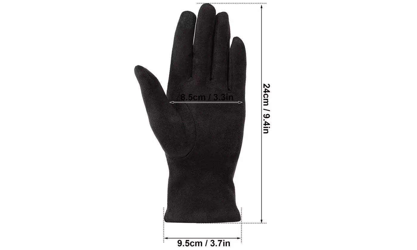 Itbelongs2u Women's Winter Gloves Fleece Lined with Touchscreen Tips
