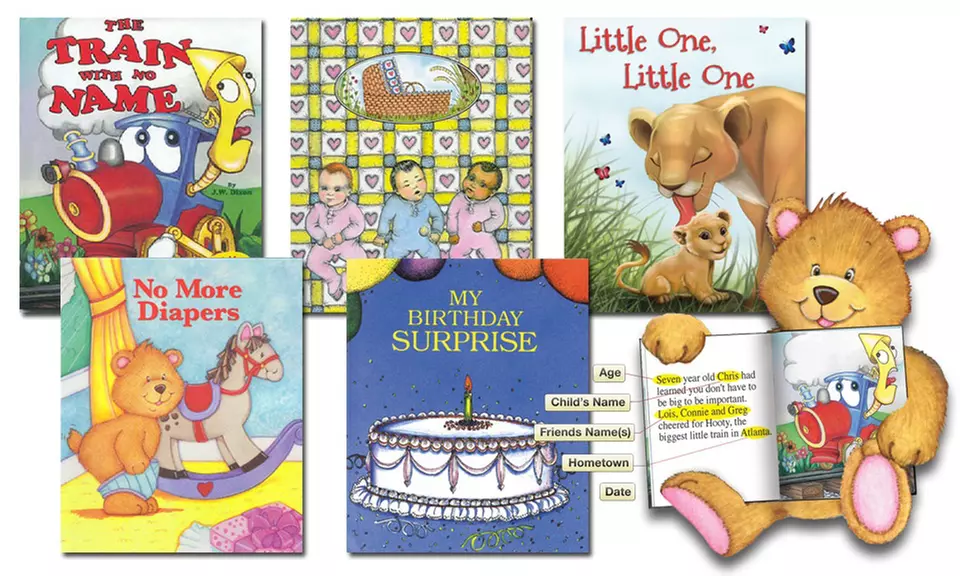 One, Three, or Five Personalized Children's Books from Just-4Me.com (Up to 54% Off) - Primary Image