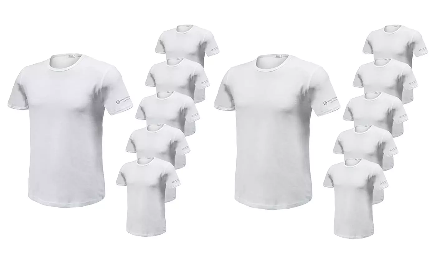 3x, 6x oder 12x Sergio Tacchini T-Shirt mit V-Ausschnitt für Herren