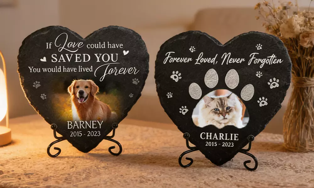 Custom Pet Memorial Stones - Lasting Remembrance (Up to 84% Off)