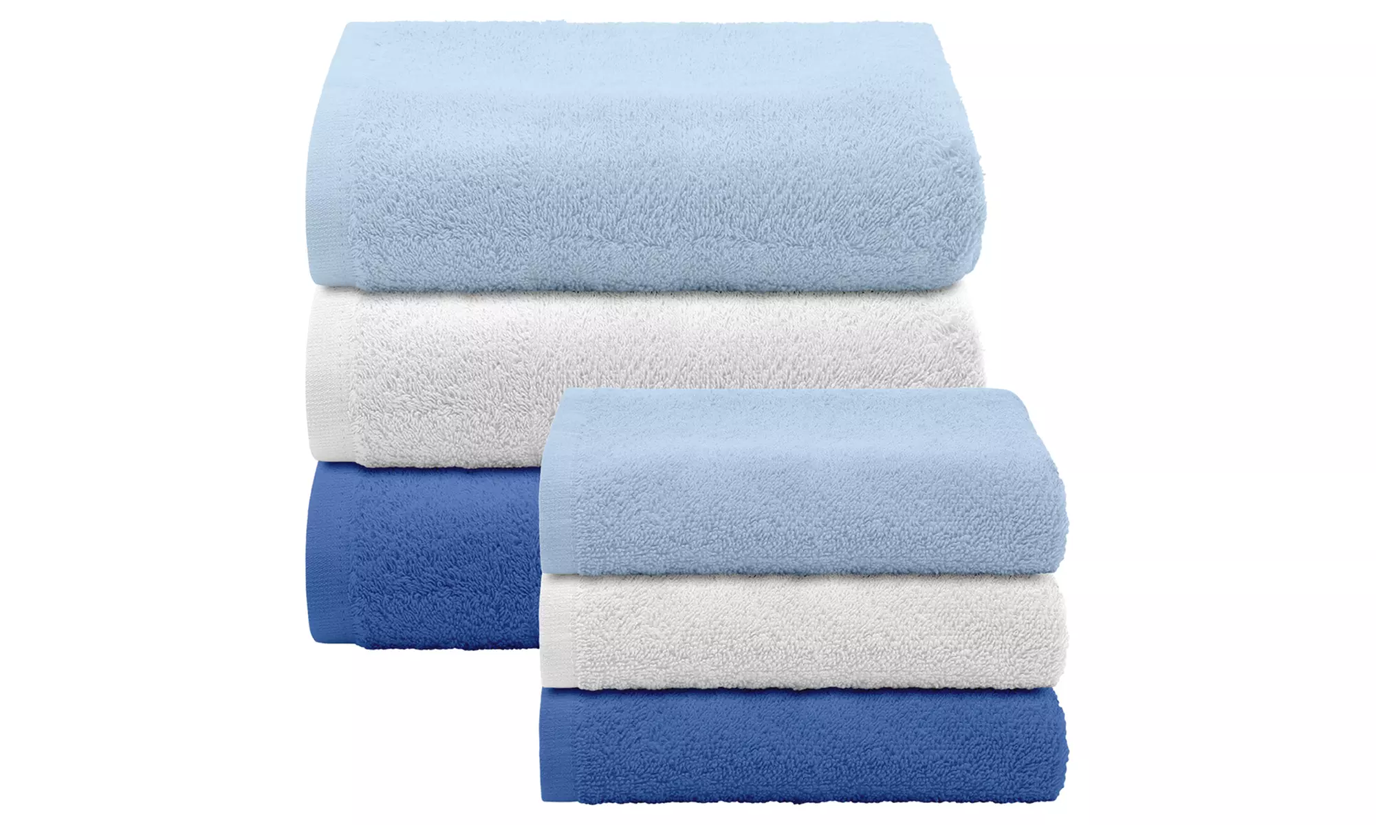 Set 6 asciugamani in cotone