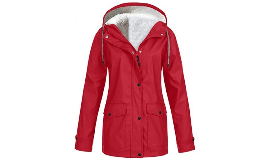 Image 5: Women's Hooded Waterproof Coat