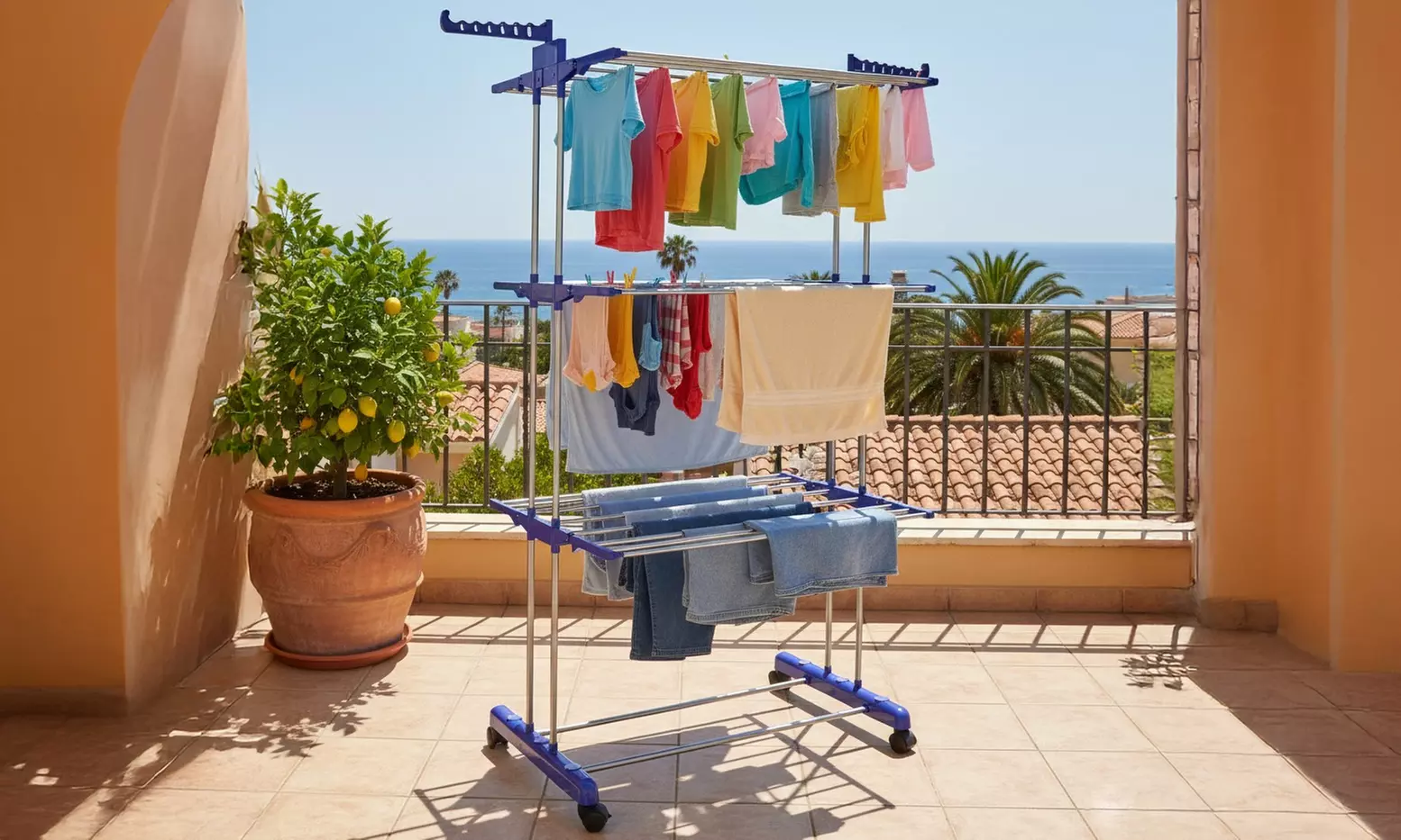 Stendibiancheria a 4 livelli