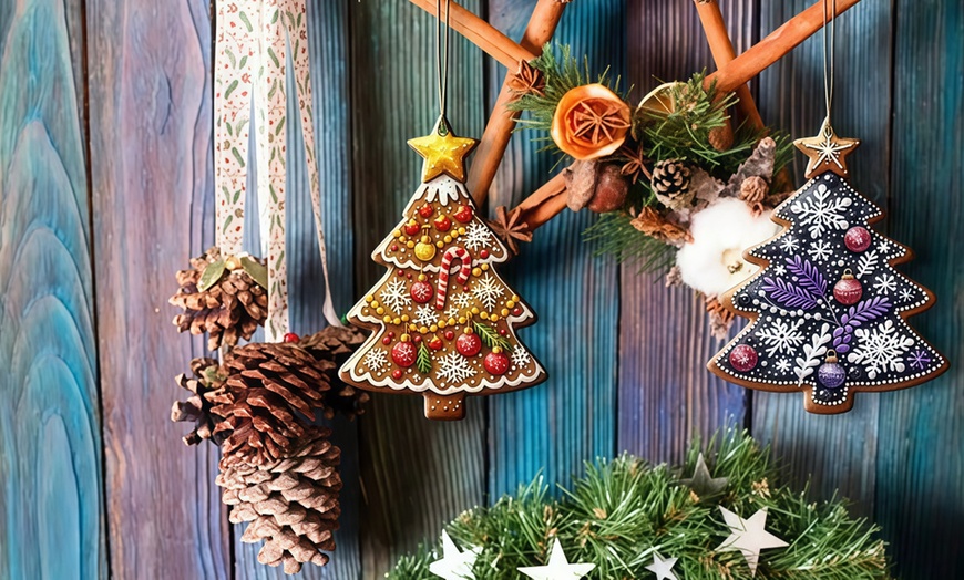 Image 5: Calendario de Adviento con colgantes decorativos navideños