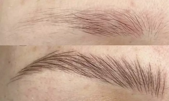 Sesión de microblading o microshading de cejas
