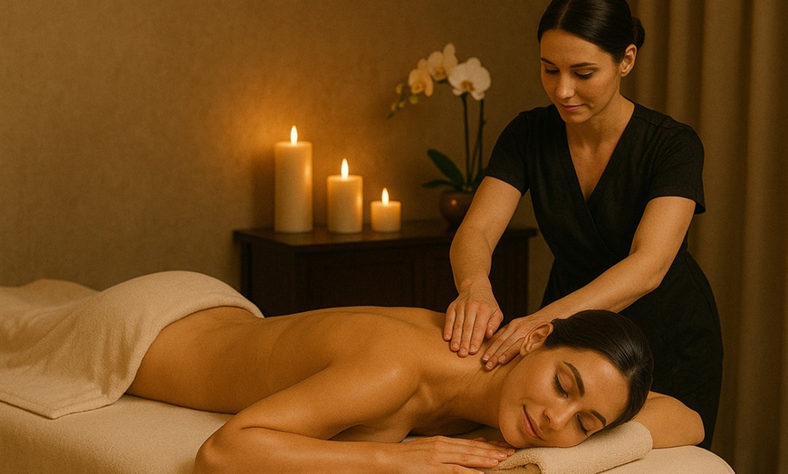 Image 1: Body Massage, Foot Therapy, or Neck and Shoulder Relaxation Session