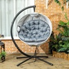 Image 7: Outsunny Round Egg Chair