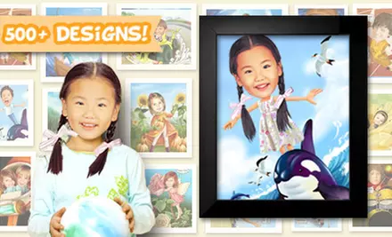 8"x10" Framed Custom Caricature of One or Two People from myDaVinci (52% Off) - Second Medium