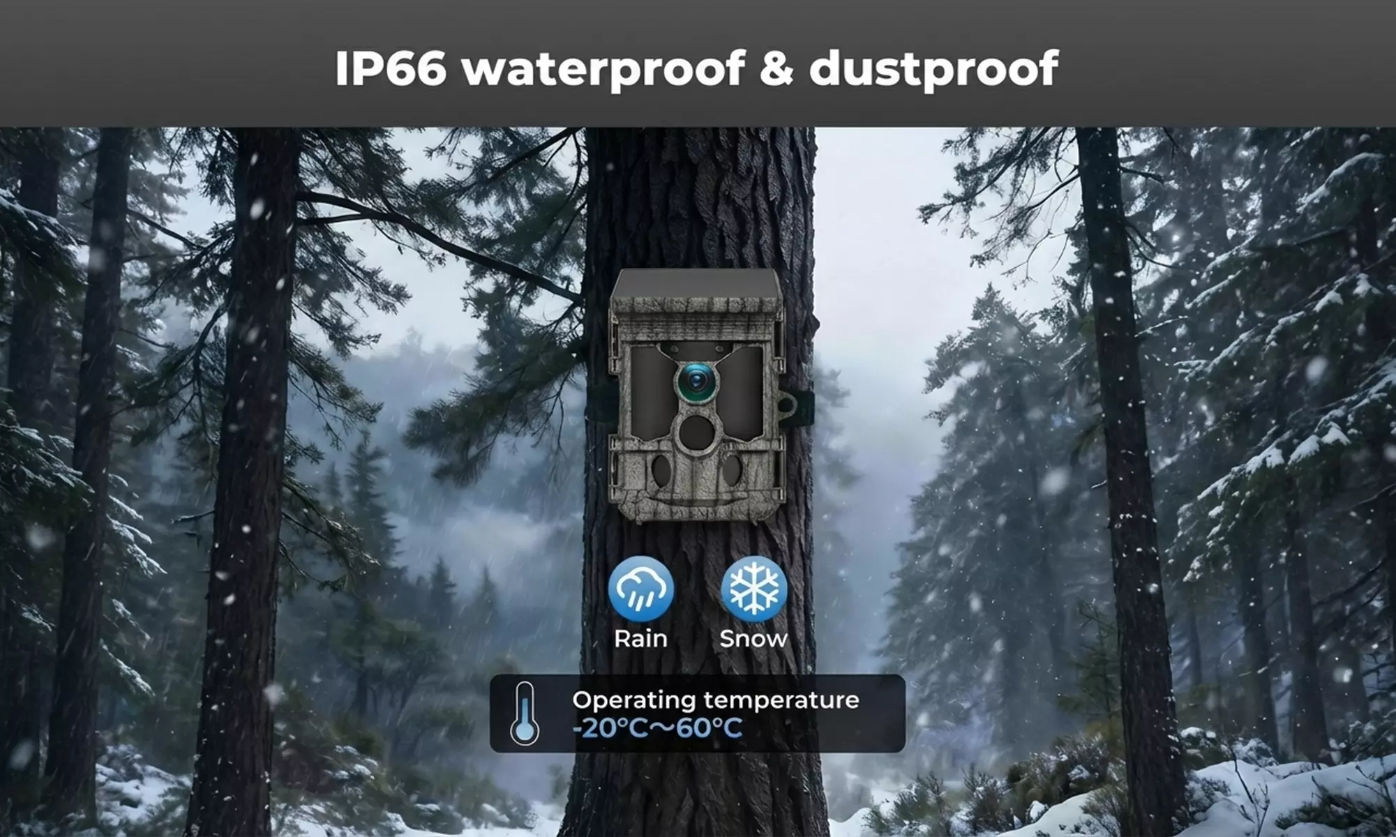 Centra High-Performance Solar Powered 4K Wildlife Trail Cameras