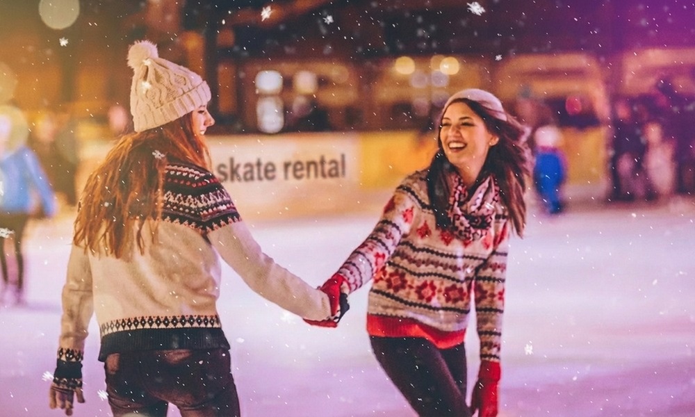 Ice Skating +Skate Hire for 1, 2 or 4 or Family Pass for 4 or 5 People
