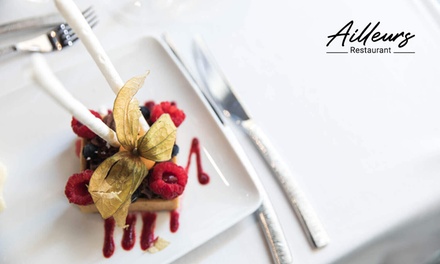 Menu des délices en 3 services pour 1 personne - Restaurant Ailleurs de l'Hôtel Westotel 4* Tours