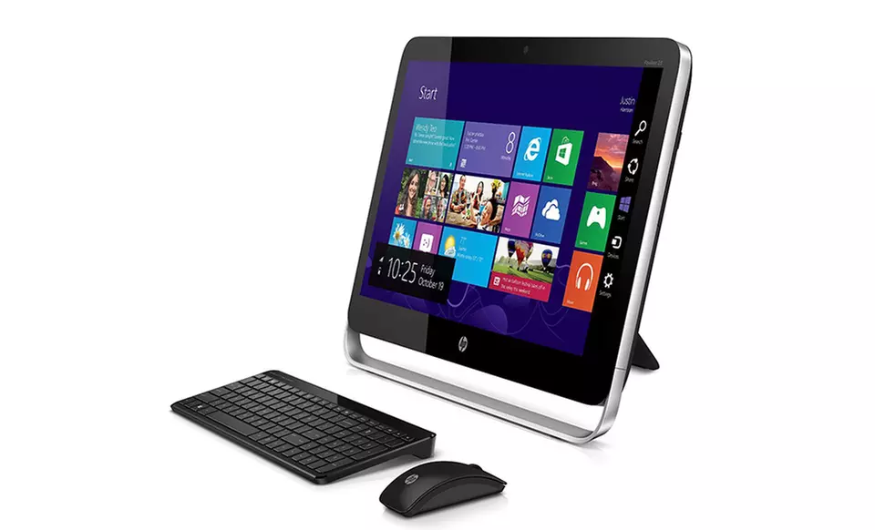 HP Pavilion All-in-One 23'' Touchscreen Desktop PC with AMD A8-6410 Quad-Core Processor and 4GB RAM (Refurbished) - Primary Image