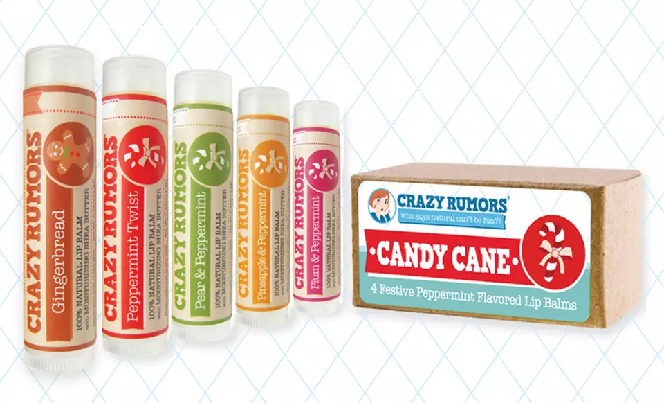 Crazy Rumors Holiday Lip Balm Set + Limited Edition Gingerbread Lip Balm - Primary Image