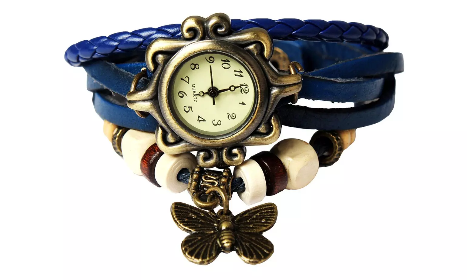 Women's Vintage Bohemian Vegan Leather Watch  (Charm And Color Choices)