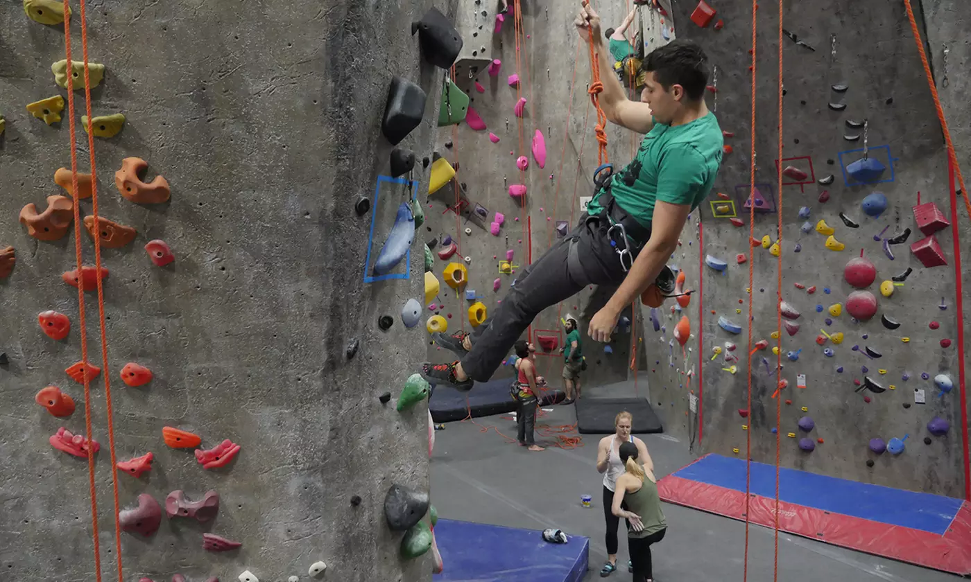 One-Hour: Indoor Climbing for Friends & Families for Up To 2/5 People (Up to 34% Off) at The Rock Club