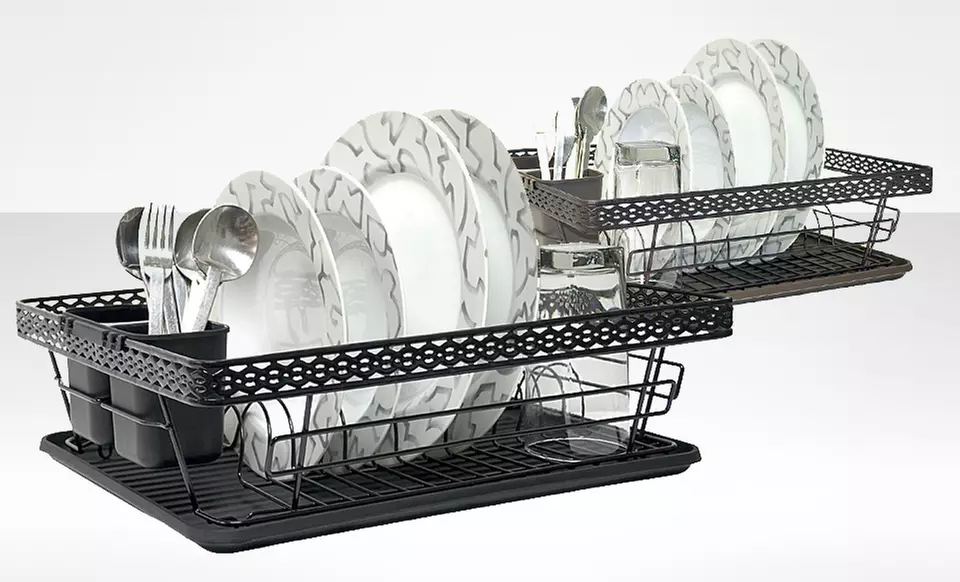 Dish Rack and Drainer in Black or Bronze. Free Returns. - Primary Image