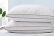 Peace Nest Two-Pack Diamond Quilted Goose Down Feather Pillows - Second Medium