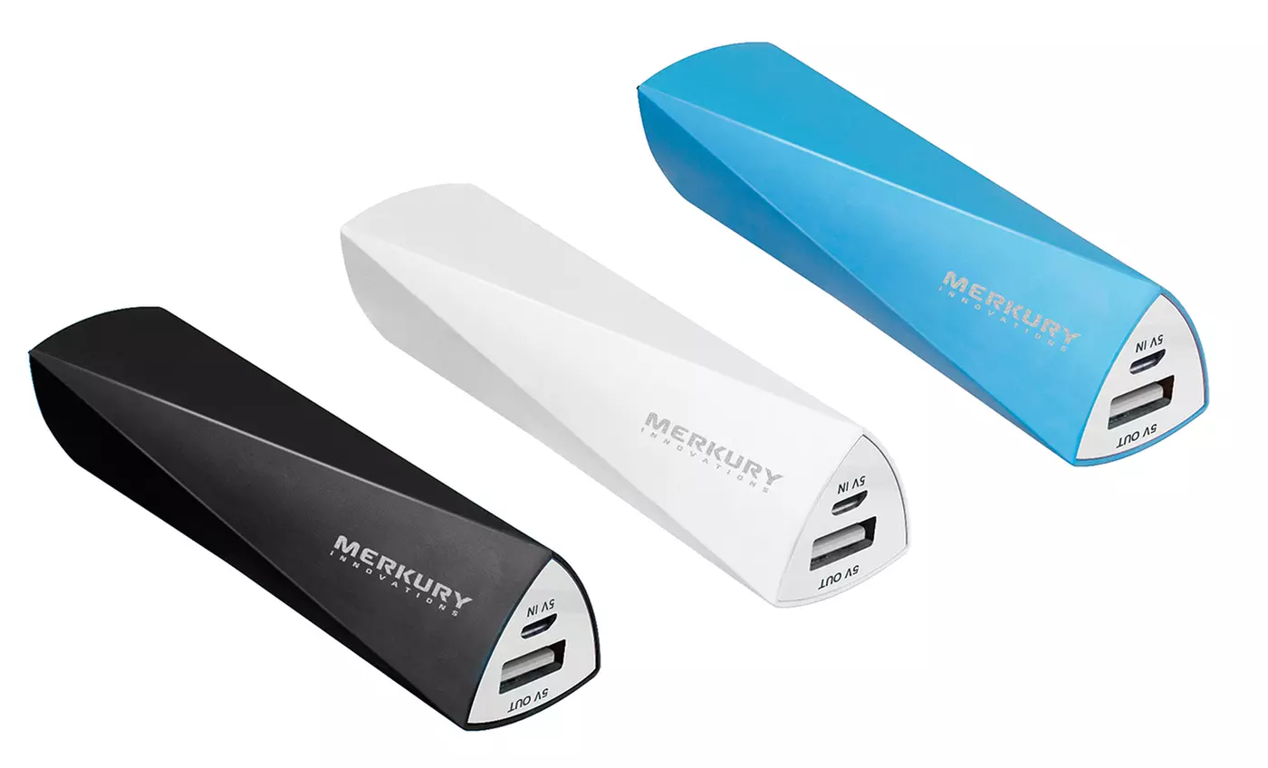 Merkury Innovations 2200mAh Portable Battery Charger in Black, White, or Blue. Free Returns. - Primary Image