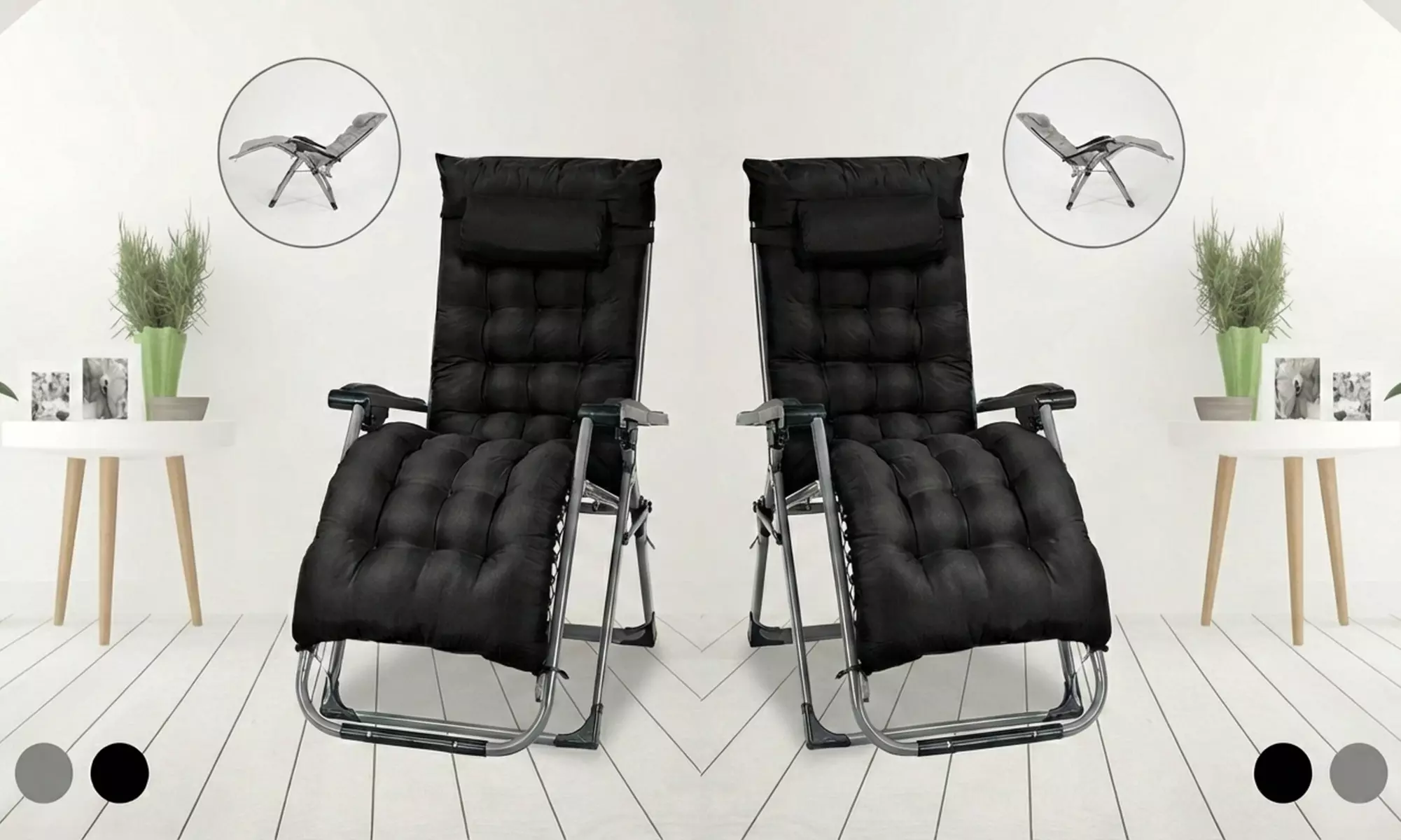 Smart Living Zero Gravity Foldable Reclining Chair