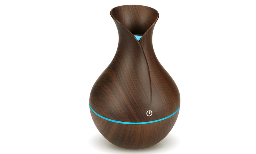 Image 5: USB Wood Grain Air Humidifier
