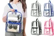 Clear Backpack Duty PVC Transparent Shoulder School Bag - Second Medium