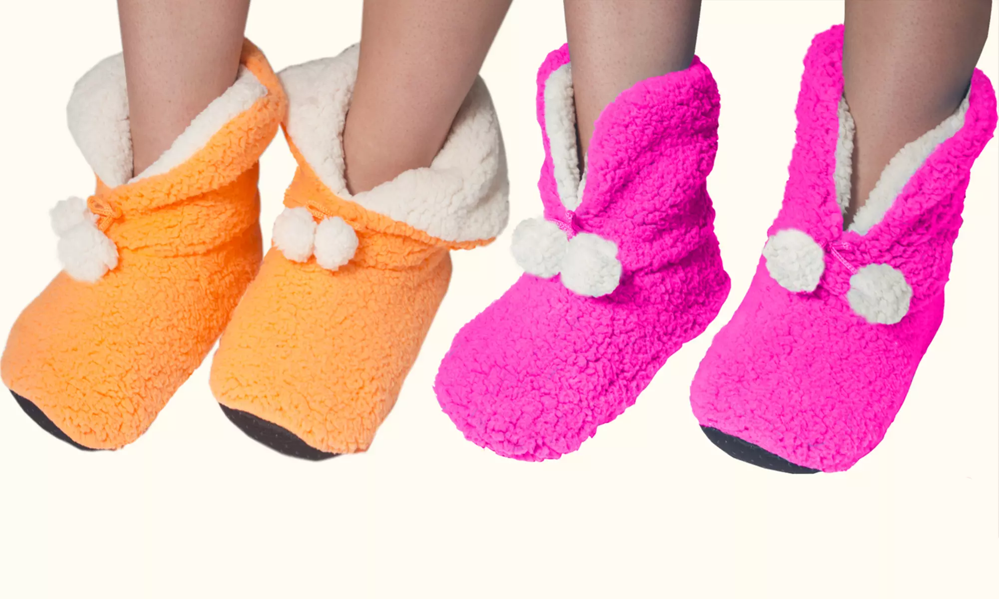 Women's High-Cuff Slipper Bootie Socks (2-Pack) - Second Medium